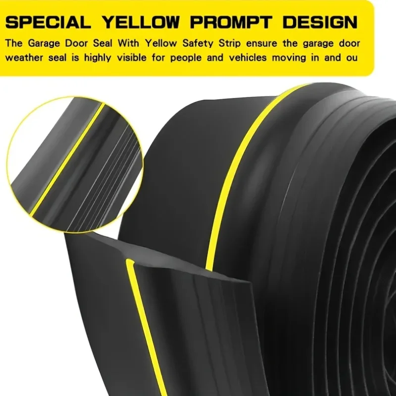 Tira de Vedação Universal para Porta de Garagem PVC 88mm - Imagem 4