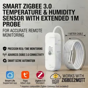 sensor de temperatura e umidade zigbee