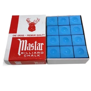 giz de bilhar master chalk 12 peças