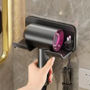 suporte de parede para secador de cabelo