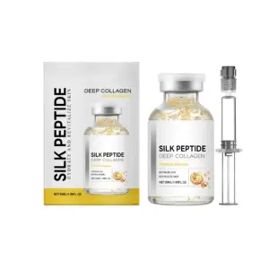 ampola facial colágeno peptídeos de seda
