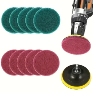 kit escova de broca eletrica para limpeza