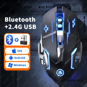 mouse gamer sem fio bluetooth usb