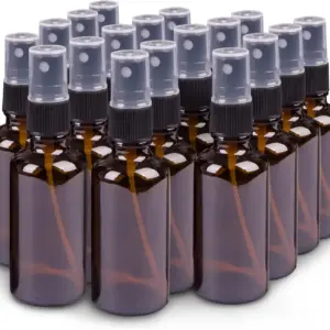 kit frascos spray vidro âmbar