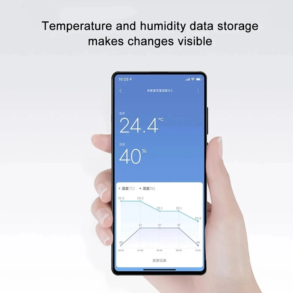 Termômetro Higrômetro Inteligente MIJIA 2 Bluetooth Branco - Imagem 2