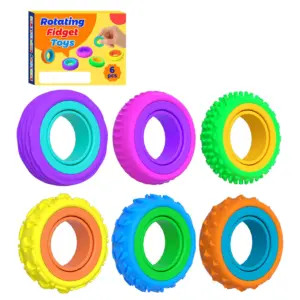 anéis sensoriais fidget azul