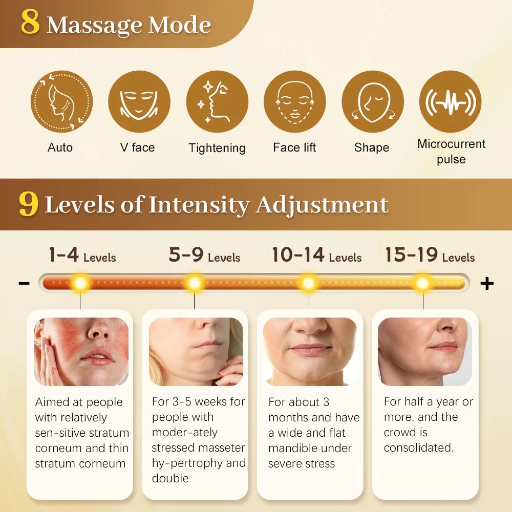 Massageador Facial Lifting V Aparelho de Beleza Facial - Imagem 3