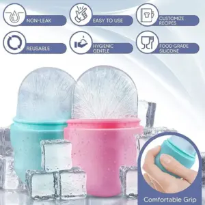 rolo de gelo facial de silicone