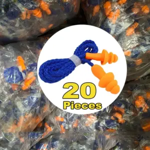 tampões de ouvido silicone com fio