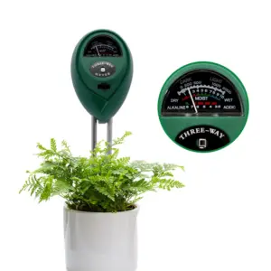 medidor de pH 3 em 1 solo jardim