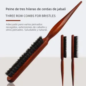 escova de cabelo cerdas de javali