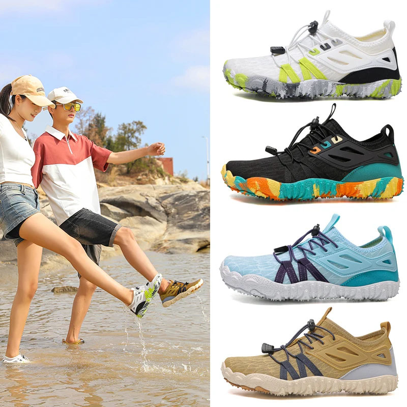 Aqua Sapatos de Praia Unissex Respiráveis Secagem Rápida - Imagem 6