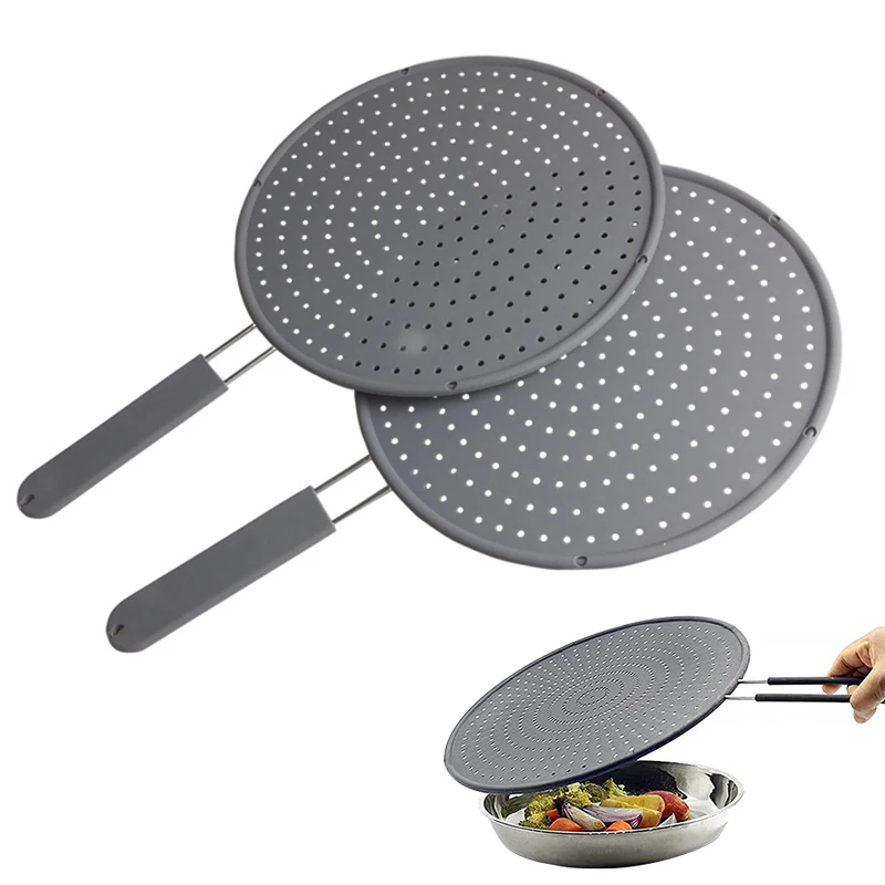 tela de respingos de silicone com alça