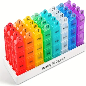 organizador mensal de comprimidos
