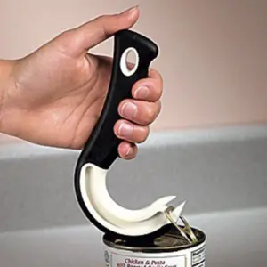 abridor de latas portátil em j