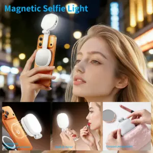 luz magnética para selfie com espelho