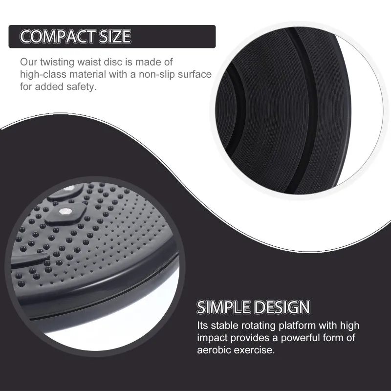 Disco de Torção para Cintura Fitness Balance Board Vermelho - Imagem 3