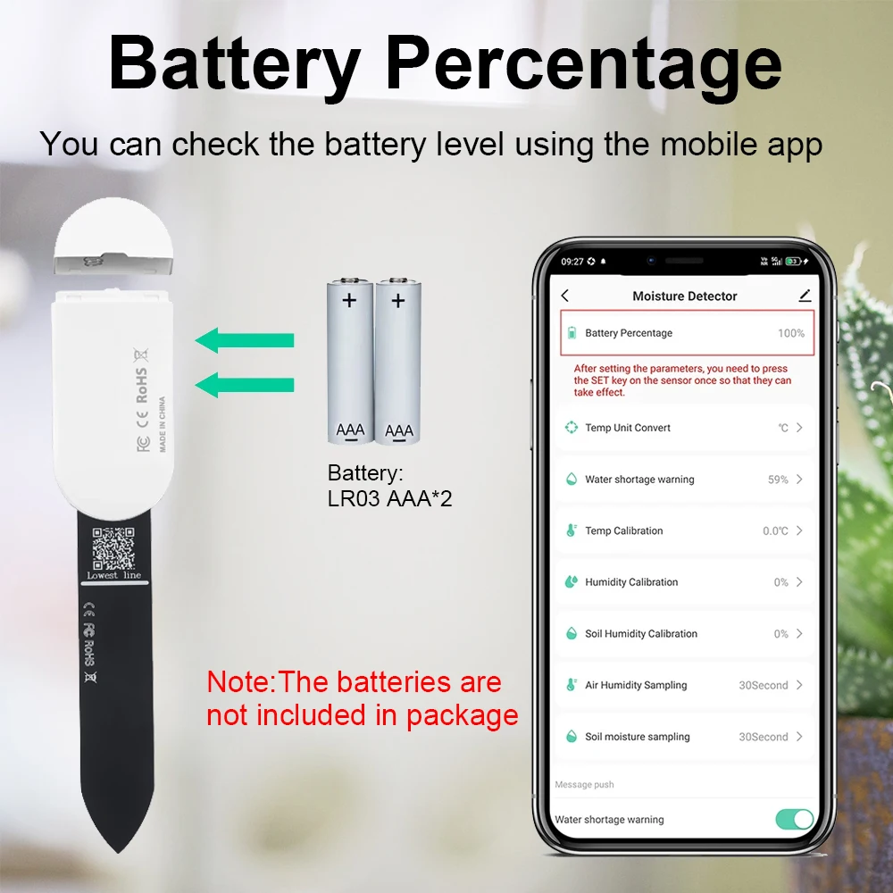 Tuya Zigbee Sensor de Umidade de Solo Laranja - Imagem 6