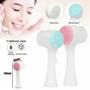escova de limpeza facial de silicone