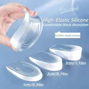 palmilhas de silicone invisíveis para altura