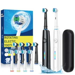 escova de dentes elétrica rotativa