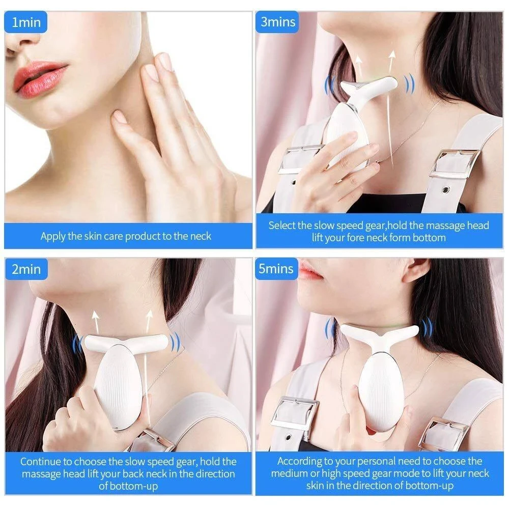 Massageador Facial Microcorrente Cor Azul Escuro - Imagem 4