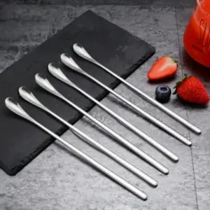 colher de café inox cabo longo