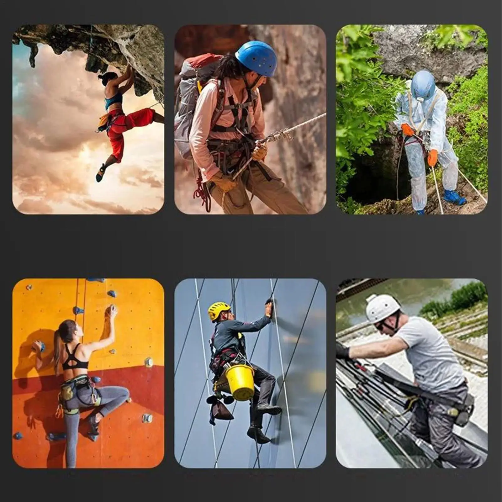 Arnês de escalada ajustável UIAA/CE - Imagem 6