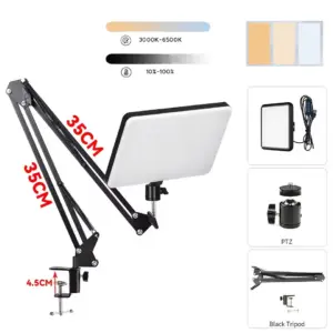 luz led para fotografia com suporte