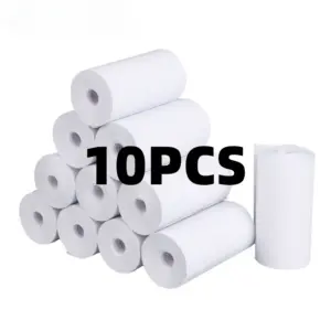papel térmico branco 57x25mm câmera infantil