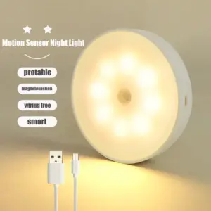 luz noturna led sensor movimento