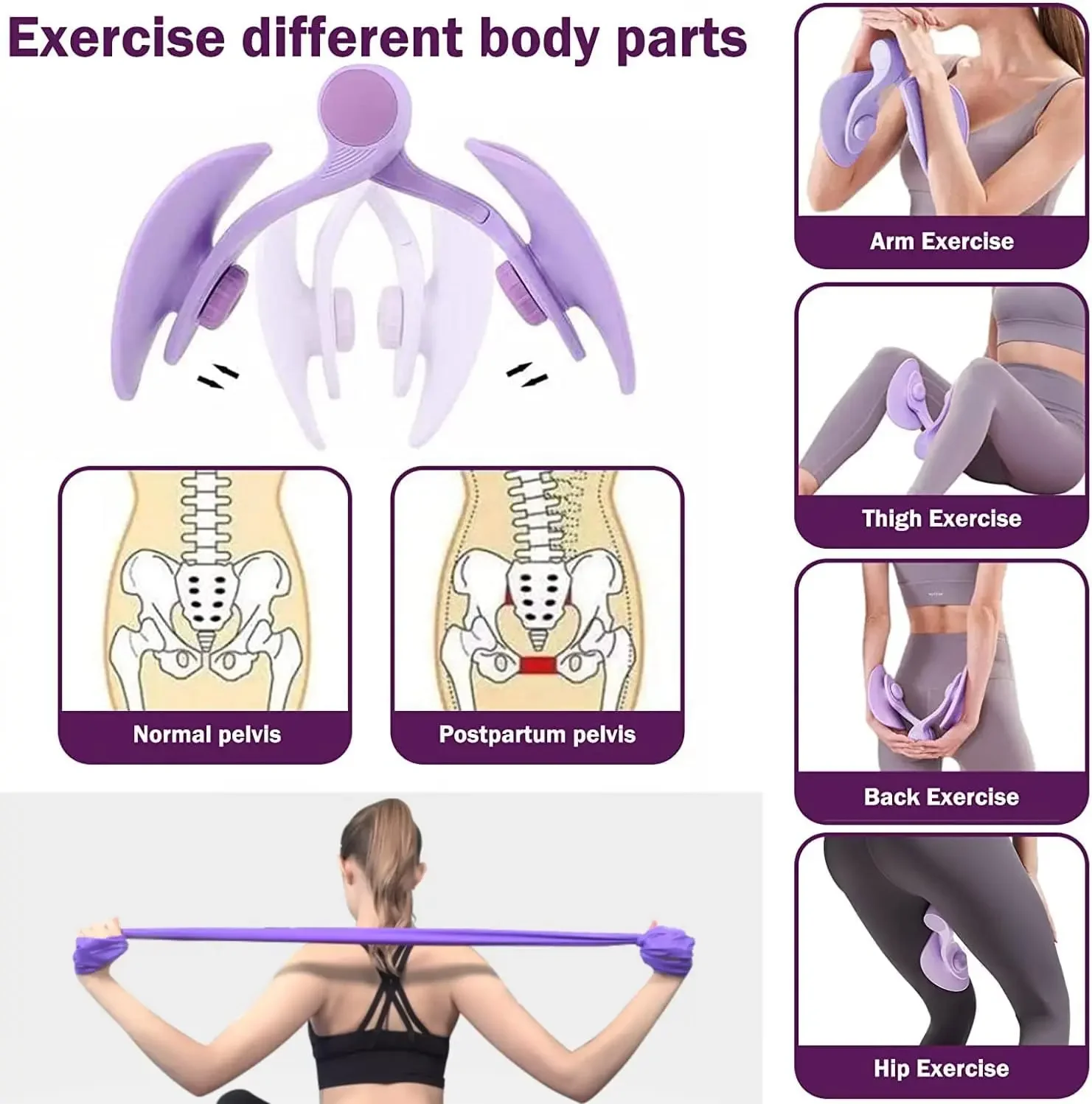 Treinador de Músculos do Assoalho Pélvico Roxo - Imagem 5
