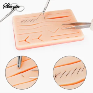 almofada de silicone treinamento de sutura