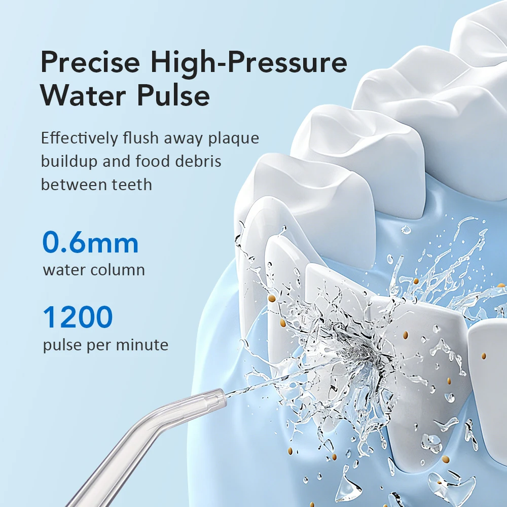 Irrigador Oral Portátil 3 Modos Tanque 220ml 1200 Pulsos/min - Imagem 4