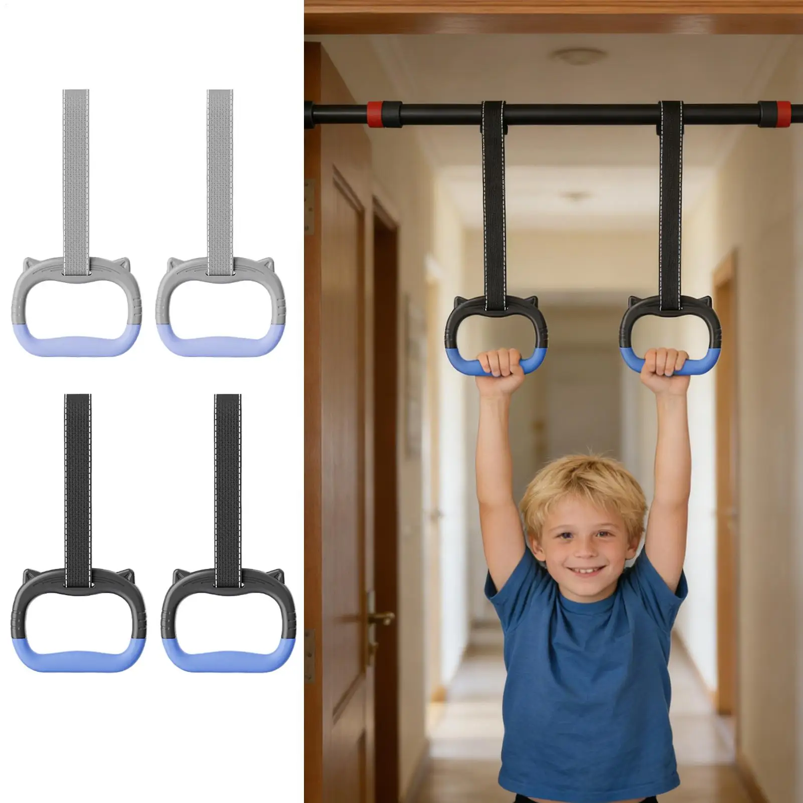 anéis de ginástica infantil com barra
