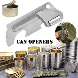 abridor de lata ajustável de aço inoxidável