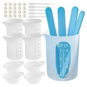 kit de copo de medição de resina de silicone