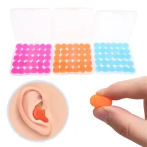 protetores de ouvido de silicone reutilizáveis