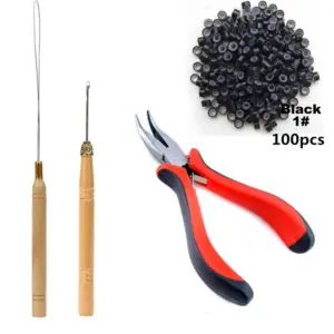 kit ferramentas extensão de cabelo i-tip