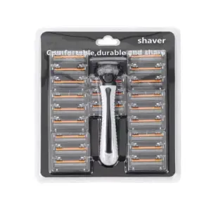 barbeador masculino lâmina três camadas