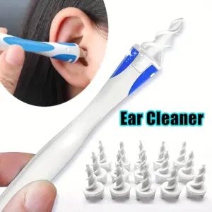 limpador de ouvido espiral de silicone