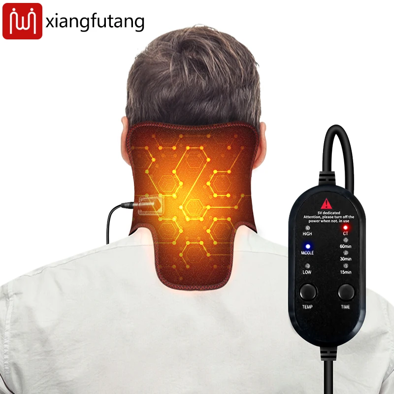 cinto massageador elétrico aquecido pescoço