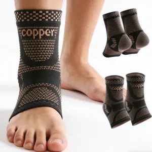 tornozeleira de compressão com cobre