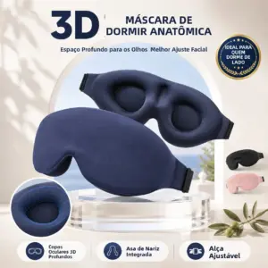 máscara de olhos 3d contornada