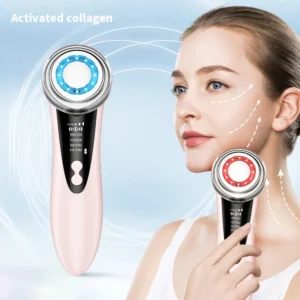 massageador facial microcorrente led