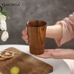 copo de chá de madeira artesanal