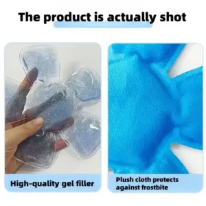 pacote de gelo em gel PVC azul