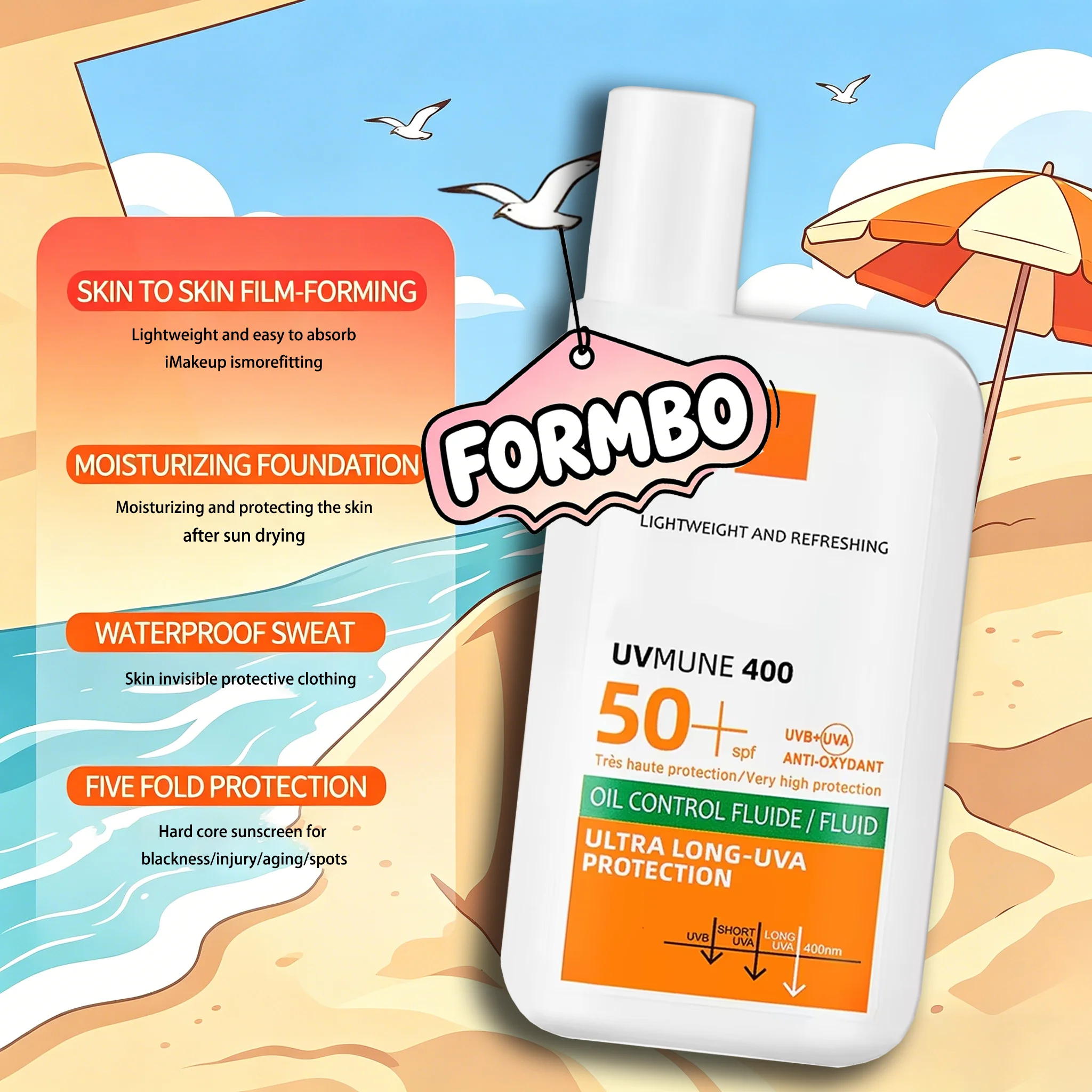 Loção Protetor Solar FPS50+ Rosto e Corpo - Imagem 3