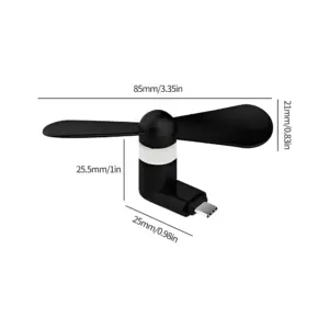 ventilador portátil tipo c para celular