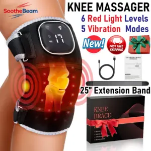 almofada de massagem vibratória luz vermelha